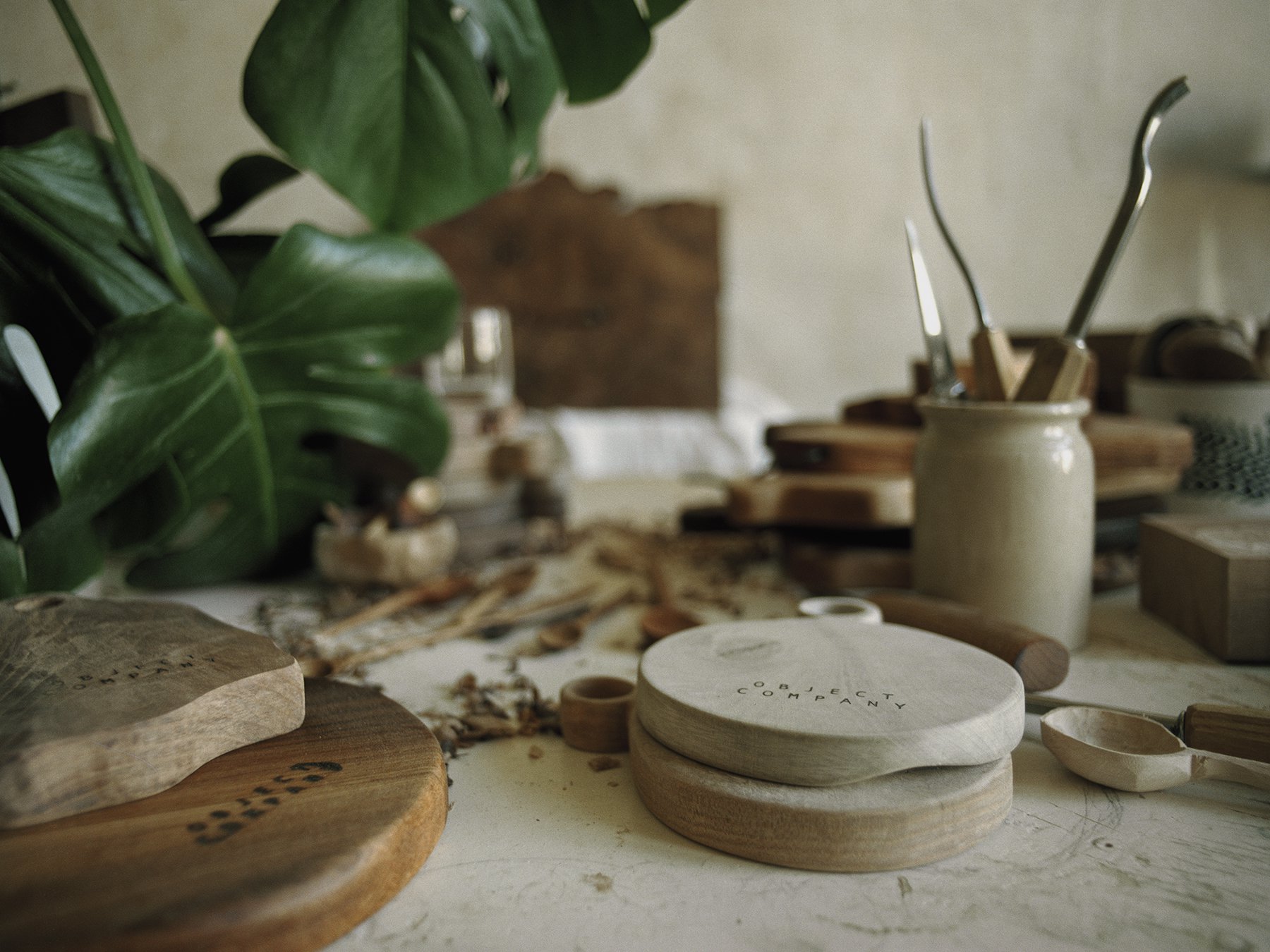 Catherine of Object Company in her workshop.